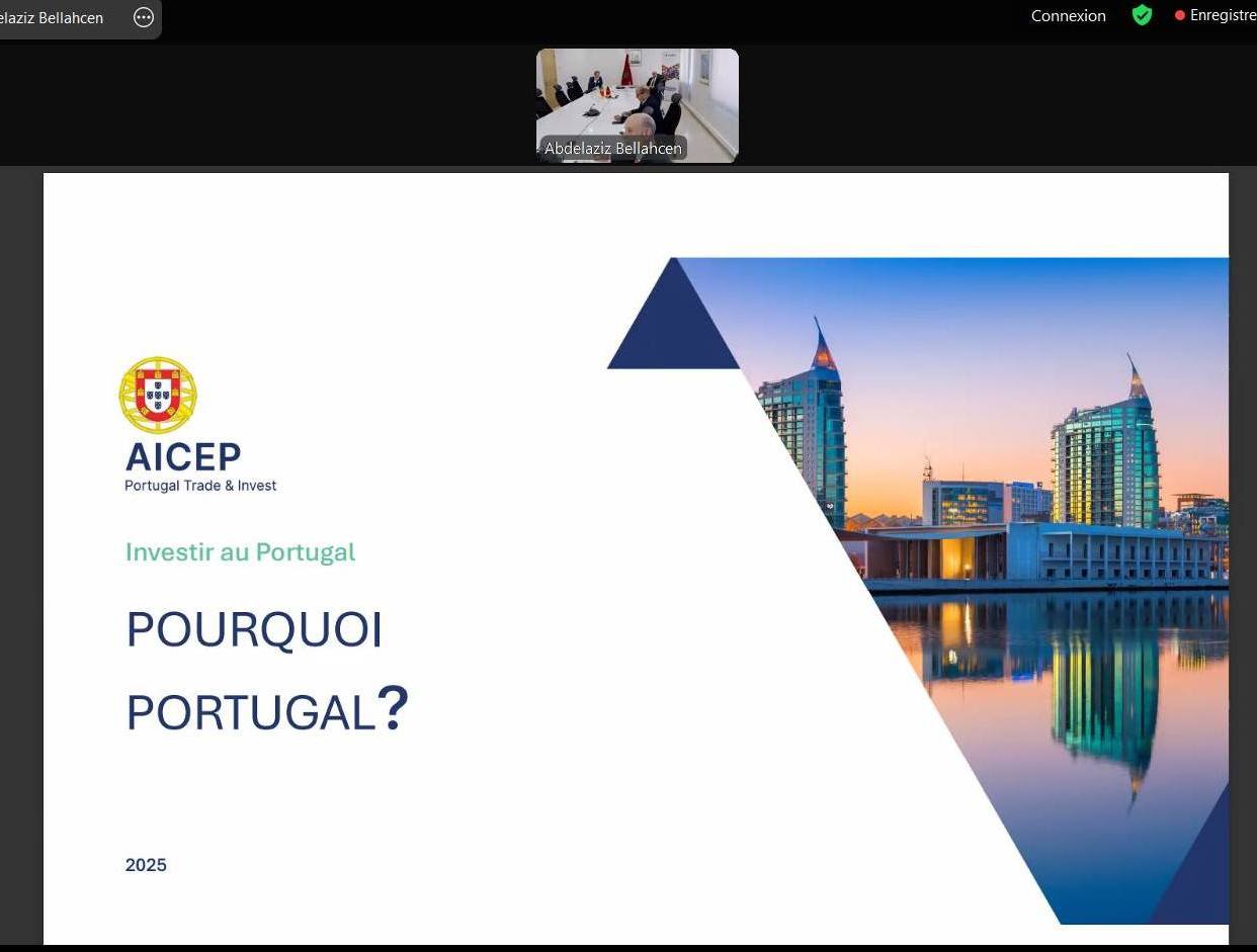 Webinaire stratégique Maroc–Portugal : des perspectives prometteuses pour les entreprises marocaines